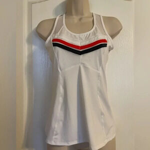 NWT Lucky In Love Razor Back Performance Tennis Top Sz XS Golf Pickleball Tennis